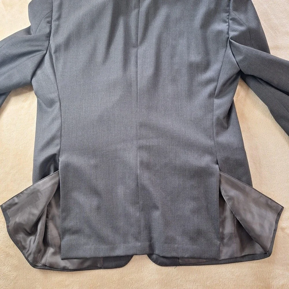 Samuelsohn Blazer Mens 42 Gray Wool Loro Piana Super 120s Performance Jacket